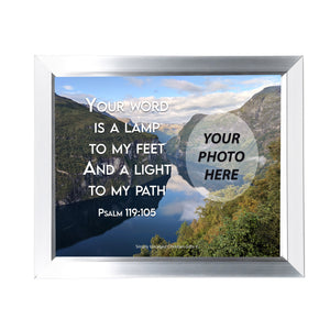 Psalm 119:105 Personalized Photo Verse