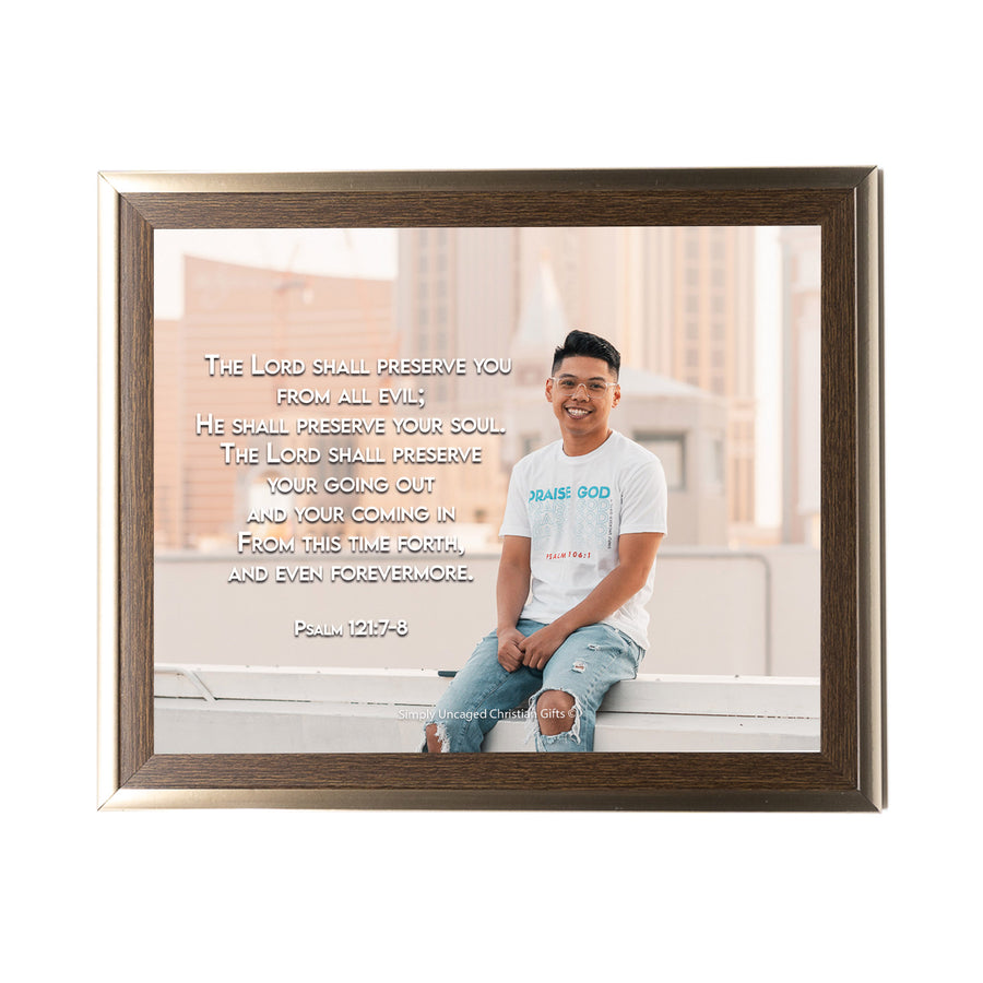 Psalm 121:7-8 Personalized Photo Verse