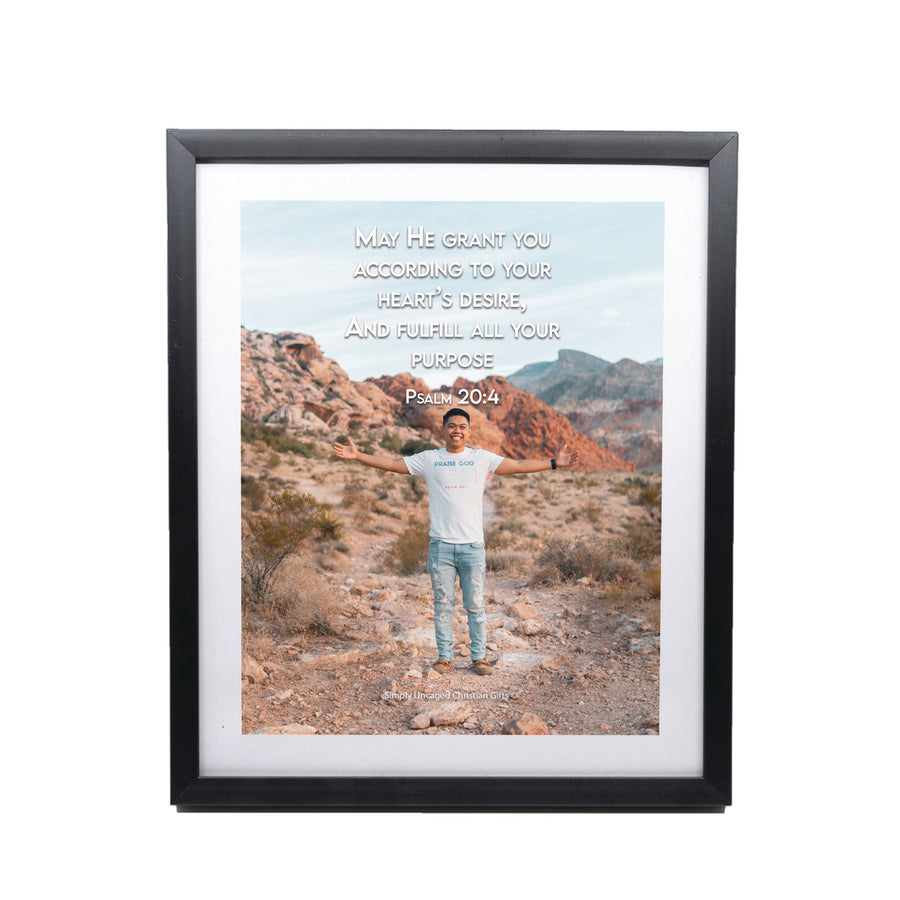 Psalm 20:4 Personalized Photo Verse