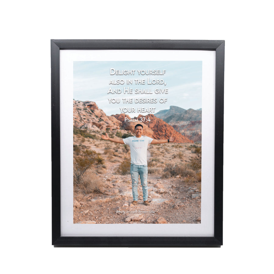 Psalm 37:4 Personalized Photo Verse