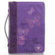 Load image into Gallery viewer, Purple Butterflies Bible Cover
