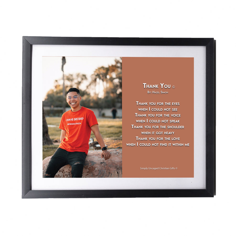 Thank You Personalized Photo Poem