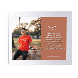 Thank You Personalized Photo Poem