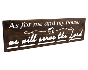 Joshua 24:15 As For Me And My House Wood Decor