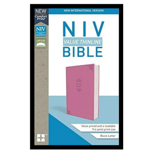 Personalized Custom Text Your Name NIV Value Thinline Bible Comfort Print Leathersoft Orchid New International Version