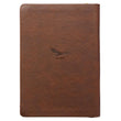 Load image into Gallery viewer, Soar Isaiah 40:31 Brown Faux Leather Zipper Journal
