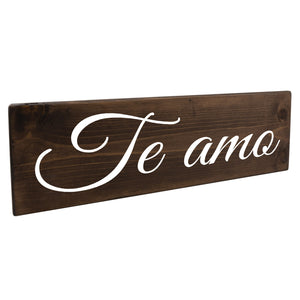 Te amo Spanish Wood Decor