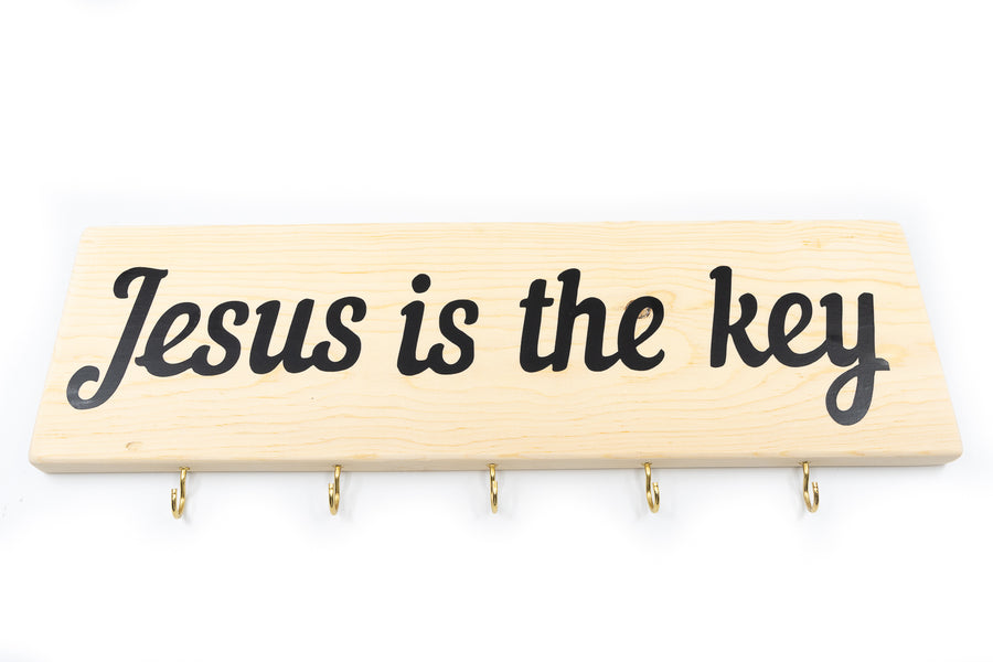 Jesus Is The Key Wood Decor