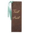 Load image into Gallery viewer, Trust Proverbs 3:5 Brown Faux Leather Bookmark
