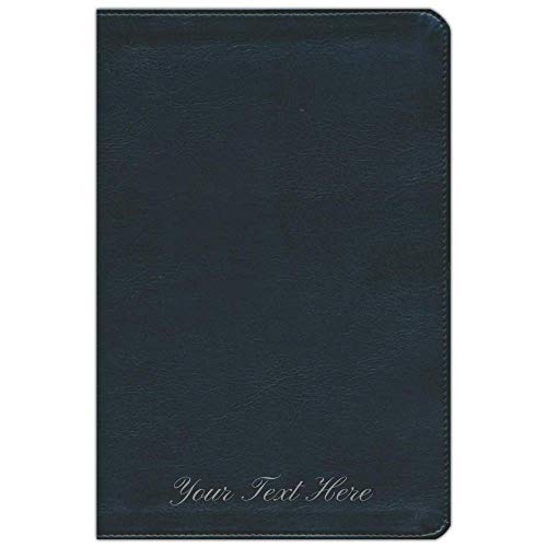 Personalized NKJV Vines Expository Bible Leathersoft Black Comfort Print