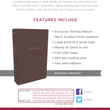 Load image into Gallery viewer, Personalized Custom Text NKJV Large Print Thinline Bible Leathersoft Burgundy New King James Version

