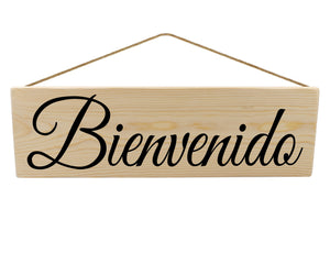 Bienvenido Spanish Wood Decor