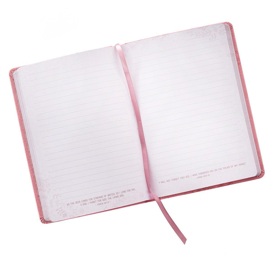 I Know the Plans Jeremiah 29:11 Pink Slimline Faux Leather Journal