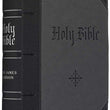 Load image into Gallery viewer, Personalized KJV Holy Bible Giant Print Two-Tone Black/Grey Faux Leather
