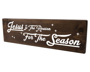 Jesus Is The Reason For The Season Wood Decor