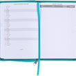 Load image into Gallery viewer, Personalized 2022 It Is Well With My Soul Teal Faux Leather Planner
