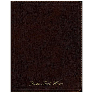 Personalized NKJV Journal The Word Bible Red Letter Comfort Print Bonded Leather Brown