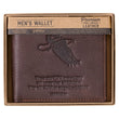 Load image into Gallery viewer, Wings Like Eagles Isaiah 40:31 Dark Brown Genuine Leather Wallet
