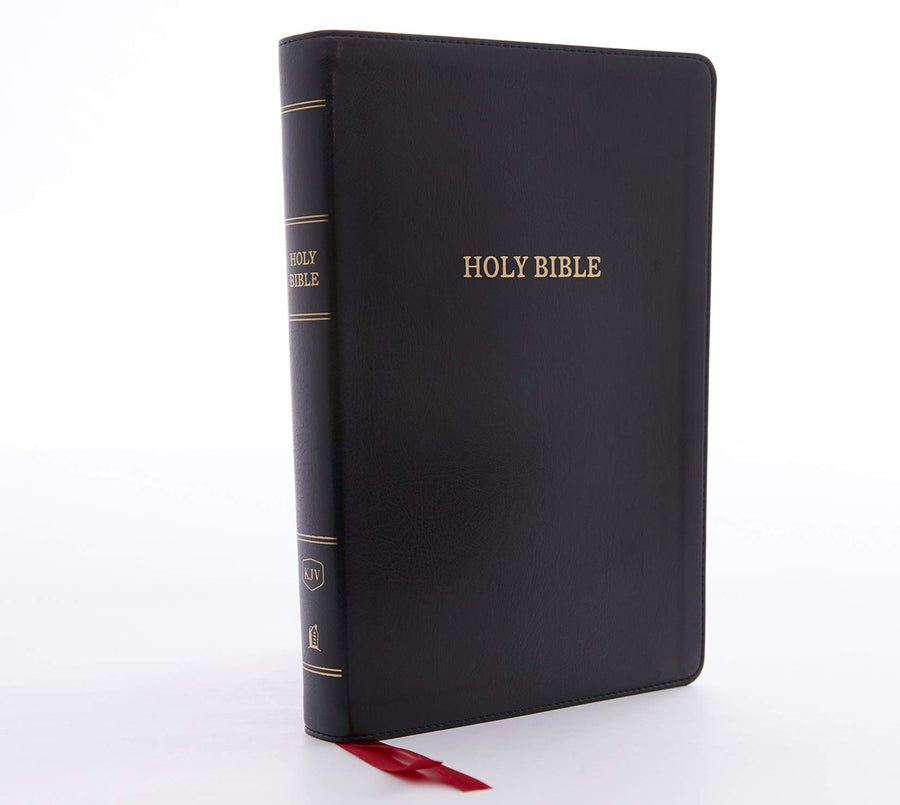 Personalized Bible with Custom Text KJV Giant Print Deluxe Reference Bible Leathersoft Black