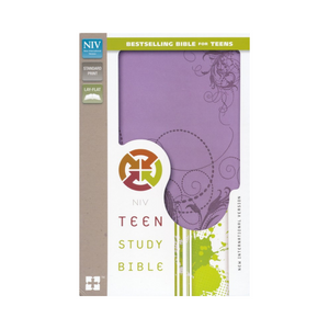 Personalized NIV Teen Study Bible Purple Leathersoft Comfort Print