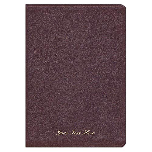 Personalized NKJV The Hebrew-Greek Key Word Study Bible Burgundy Genuine Leather