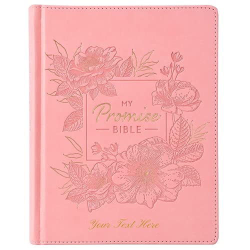 Personalized KJV My Promise Bible Pink Faux Leather Hardcover