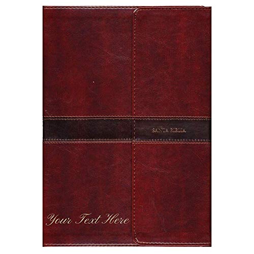 Personalized Bible Spanish NIV Super Giant Bonded Leather w/Flap (NVI Super Gigante Piel Cuero)