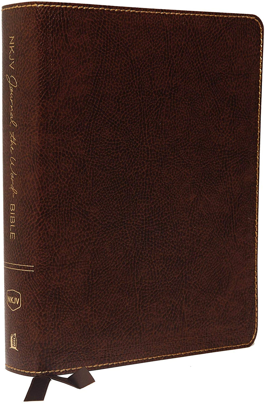 Personalized NKJV Journal The Word Bible Red Letter Comfort Print Bonded Leather Brown