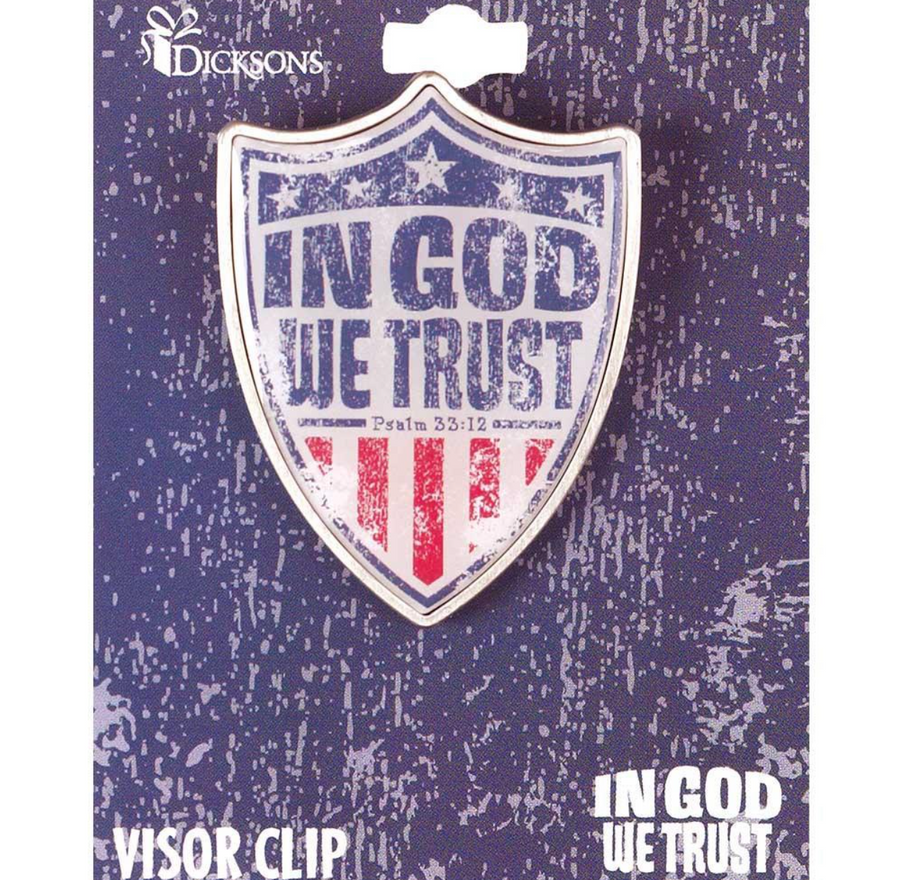 In God We Trust Visor Clip