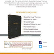 Load image into Gallery viewer, Personalized KJV Thinline Bible Giant Print Red Letter Leathersoft Black Thumb Indexed
