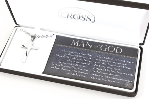 Man Of God Stainless Steel Cross Necklace