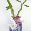 Load image into Gallery viewer, Bamboos in Scripture Verses Pink Glass Vase
