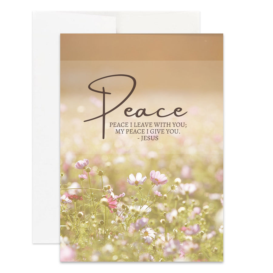 Christian Sympathy Peace I Leave With You Card