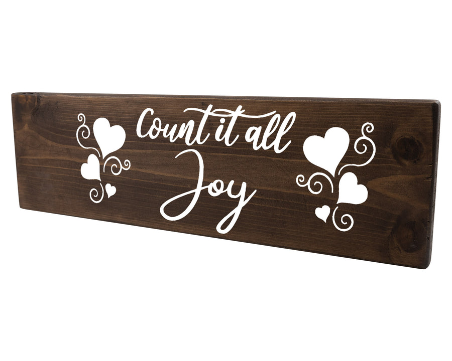 Count It All Joy Wood Decor