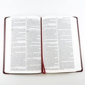 Personalized KJV Thinline Bible Comfort Print Burgundy Leathersoft