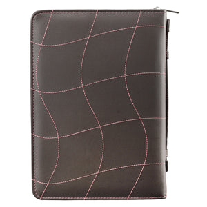 Love Pink Faux Leather Personalized Bible Cover For Women