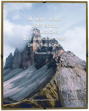 Proverbs 17:22 Personalized Photo Verse