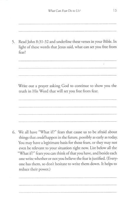 The Power Of Praying Through Fear Prayer and Study Guide - Stormie Omartian