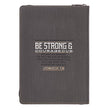 Load image into Gallery viewer, Personalized Be Strong and Courageous Collection Zippered Flexcover Journal Joshua 1:9
