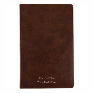 Personalized Custom Text Your Name ESV Premium Gift Holy Bible TruTone Brown English Standard Version