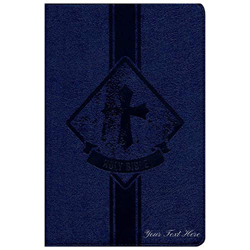 Personalized KJV Kids Bible Royal Blue LeatherTouch