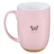 Load image into Gallery viewer, Strength &amp; Dignity Proverbs 31:25 Pink Butterfly Mug
