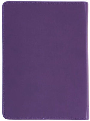 Personalized It Is Well With My Soul Handy-Sized LuxLeather Journal Purple