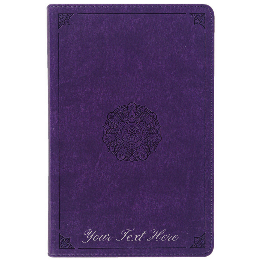 Personalized ESV Student Study Bible TruTone Lavender Emblem Design English Standard Version