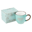 Load image into Gallery viewer, Strength &amp; Dignity Proverbs 31:25 Mint Green Mug
