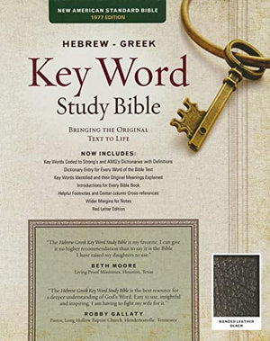 Personalized The Hebrew-Greek Key Word Study Bible: NASB-77 Edition Black Bonded