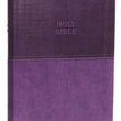 Load image into Gallery viewer, Personalized KJV Holy Bible Value Large Print Thinline Purple King James Version
