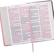 Load image into Gallery viewer, Personalized KJV Holy Bible Giant Print Standard Bible Pink and Brown Faux Leather w/Ribbon Marker
