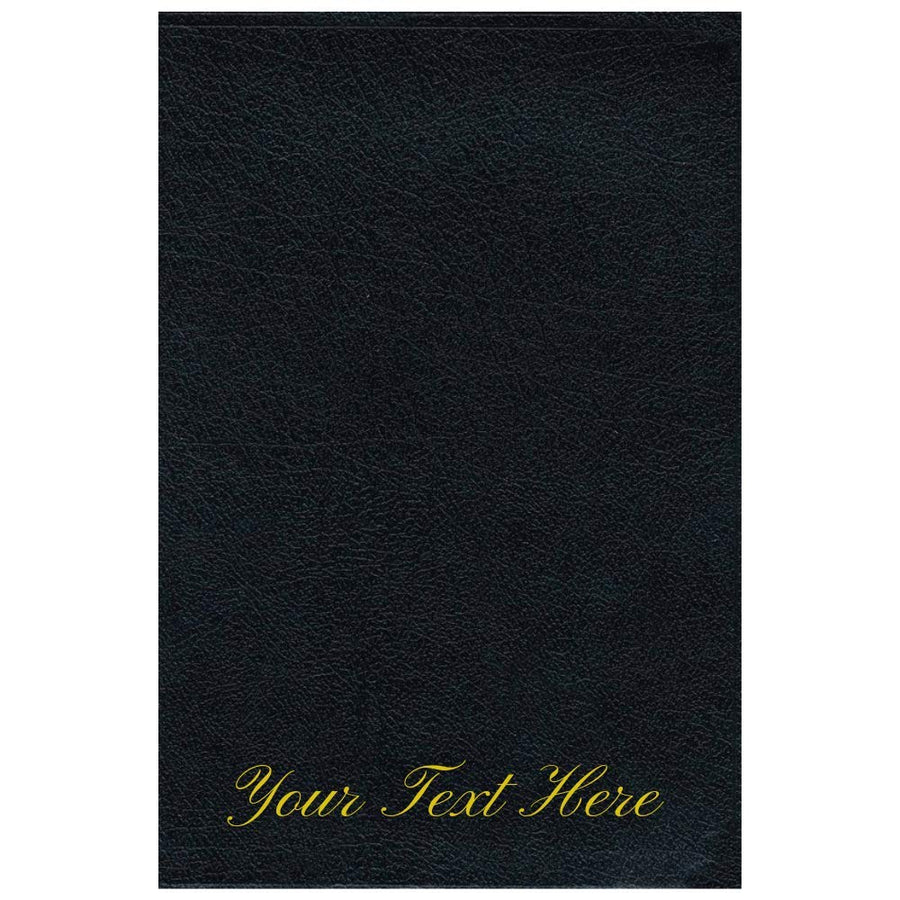 Personalized NIV Life Application Study Bible Large Print Bonded Leather Black