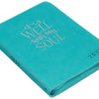 Load image into Gallery viewer, Personalized 2022 It Is Well With My Soul Teal Faux Leather Planner
